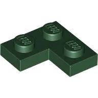 Plate 2 x 2 Corner / Dark Green