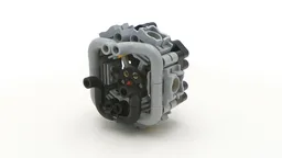 Proper Radial 6 Cylinder Technic Engine