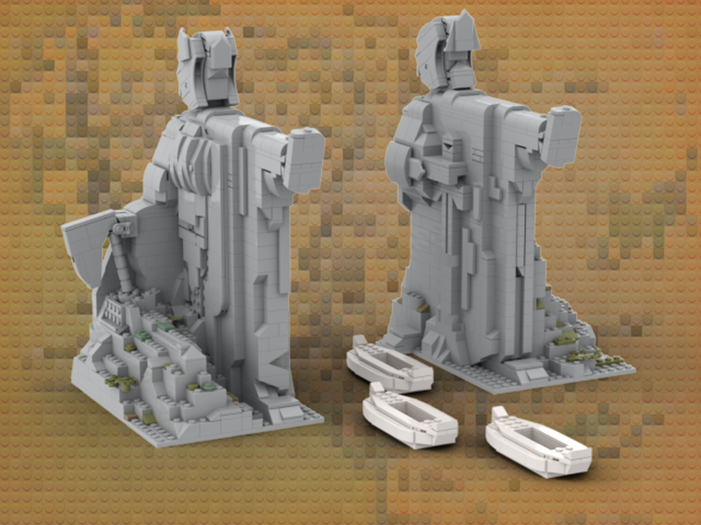 LEGO The Argonath- The Pillars of the Kings custom MOC