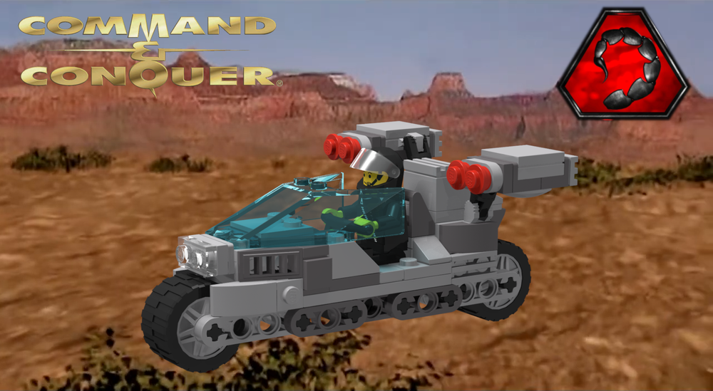 Lego Nod Recon Bike V2 (Command & Conquer, 1st Tiberium War)