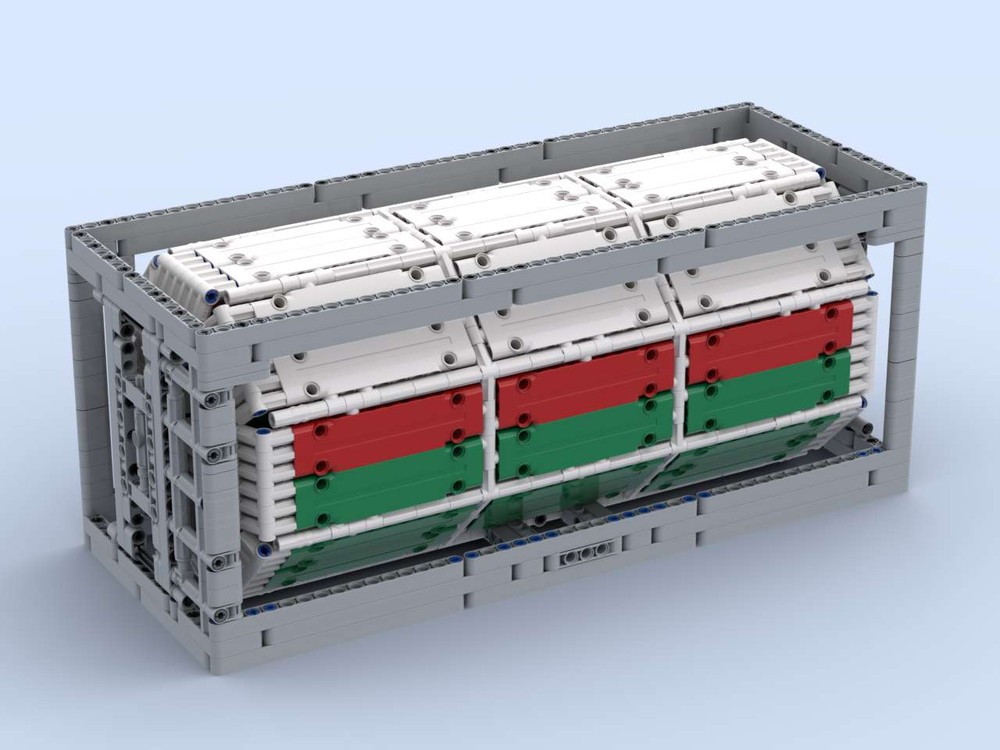 Lego 20' Overseas Bulk Container in Scale 1:17 (45 x 18 x 19 Studs)