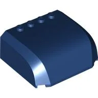 Windscreen 5 x 6 x 2 Triple Curved Top Canopy with 4 Studs / Dark Blue