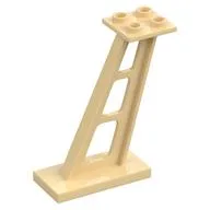 Support 2 x 4 x 5 Stanchion Inclined [5mm wide posts] / Tan