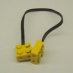Wire with Brick 2 x 2 x 2/3 Pair, 26L / Yellow