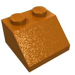 Brick Sloped 45° 2 x 2 / Dark Orange