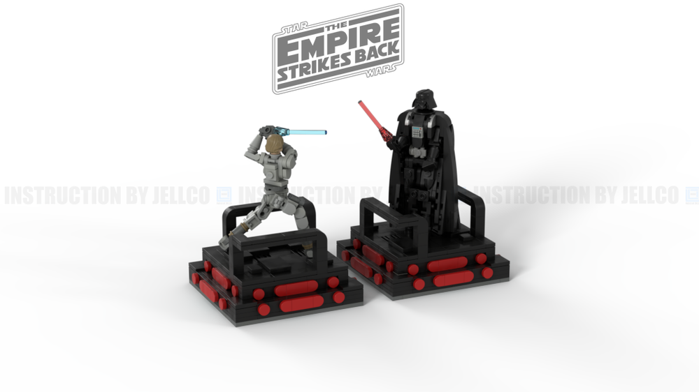 Lego Micro diorama : Luke vs Vader (Bespin Duel) V220430