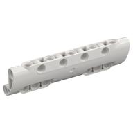 Lego Technic Panel Curved 11 x 3 with 10 Pin Holes through Panel Surface / White