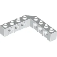 Technic Brick 5 x 5 Right Angle (1 x 4 - 1 x 4) / White