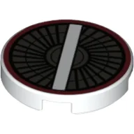 Tile Round 2 x 2 with ARC-170 Engine Inlet Print