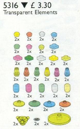 Lego Transparent Elements