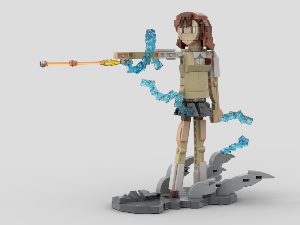 Lego Mikoto Misaka (Railgun) Figure From Toaru Anime