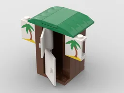 Beach Cabin Palm Trees
