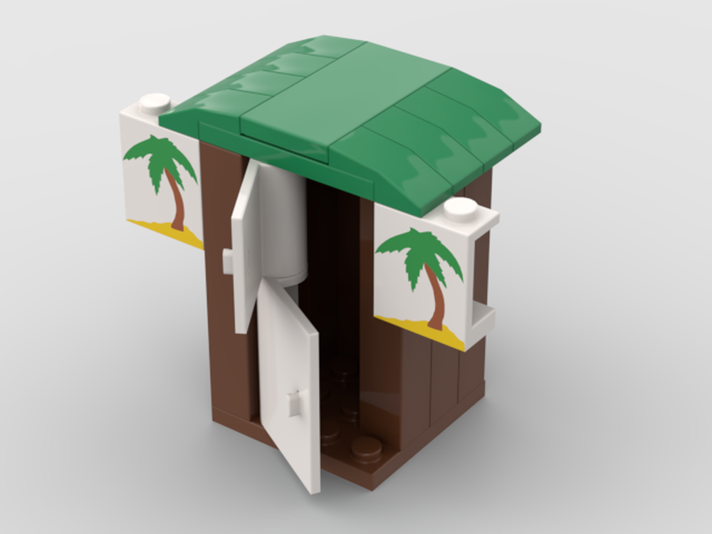 Lego Beach Cabin Palm Trees