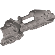 Lego Large Figure Weapon, Zamor Sphere Launcher, Top with Barrel and Sight / Flat Silver