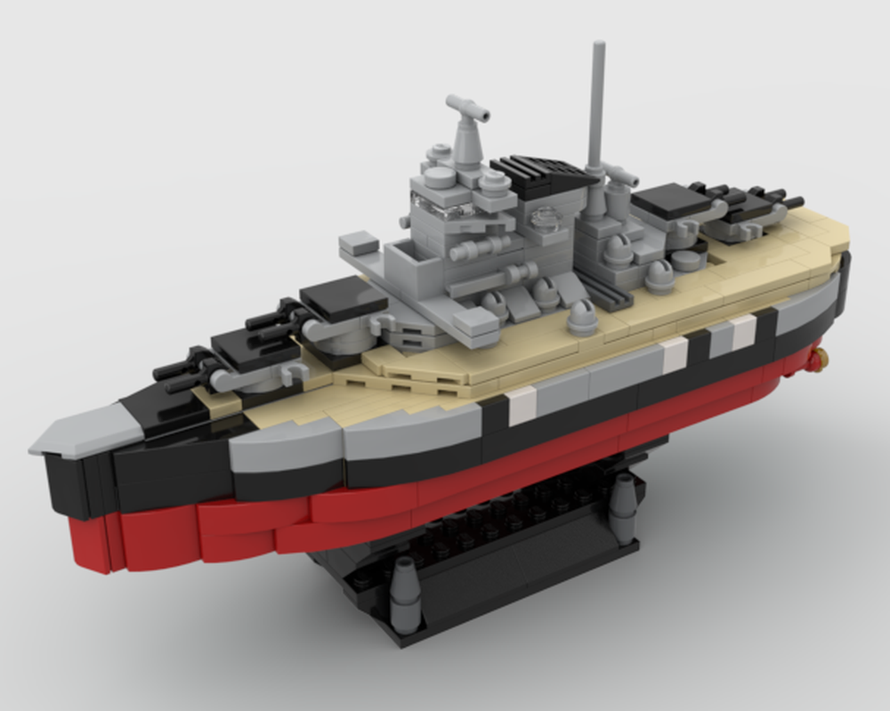 Lego Battleship Bismarck Super Deformed