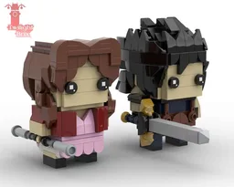 Aerith & Zack - Final Fantasy VII Brickheadz