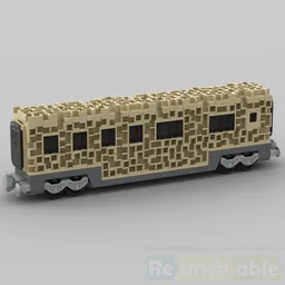 Sci-Fi train car vagon inspired the borg cube