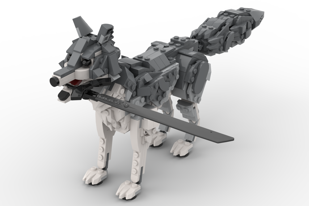 Lego Dark Souls - Great Grey Wolf Sif