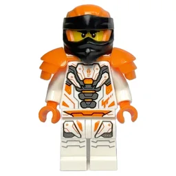 Cole, White Robes, Orange Wraps, Shoulder Armor