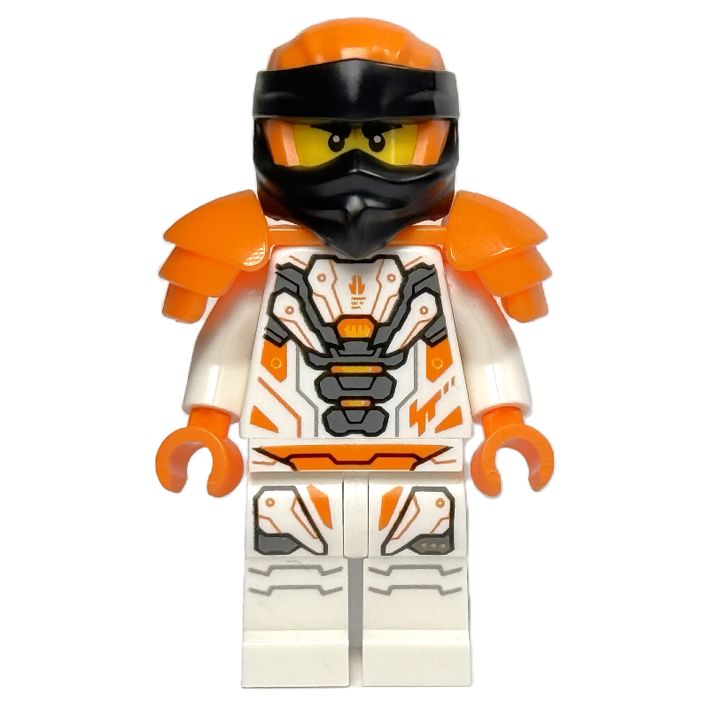 Lego Cole, White Robes, Orange Wraps, Shoulder Armor