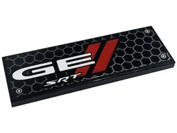 Tile 2 x 6 with Honeycomb, White 'GE', 'SRT', Rivets and Red Stripes Pattern Model Right Side (Sticker) - Set 76904