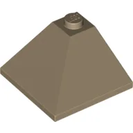 Brick Sloped 33° 3 x 3 Double Convex / Dark Tan