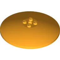 Dish 8 x 8 Inverted [Radar], Solid Studs, Rounded Anti-stud Underside / Bright Light Orange