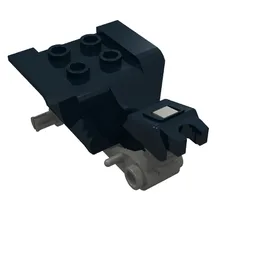 Vehicle Body, Tricycle Body Top with Dark Gray Chassis / Black