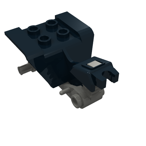 Lego Vehicle Body, Tricycle Body Top with Dark Gray Chassis / Black