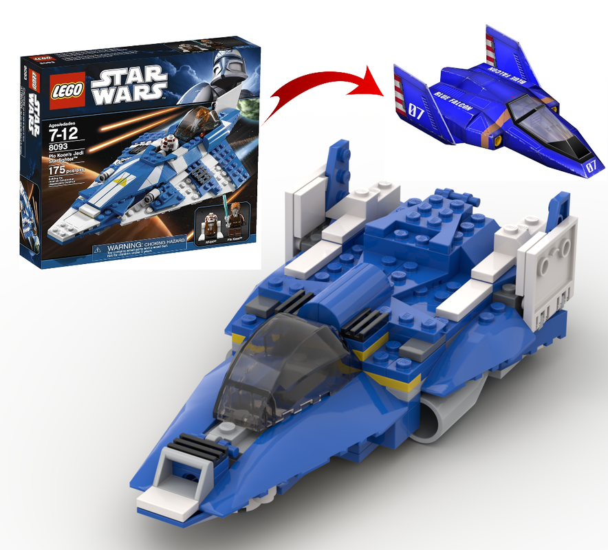 Lego 8093 - F-Zero - Captain Falcon's Ship