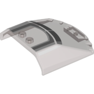 Lego Windscreen 6 x 6 x 1 1/3 with White/Light Bluish Grey Cockpit Print