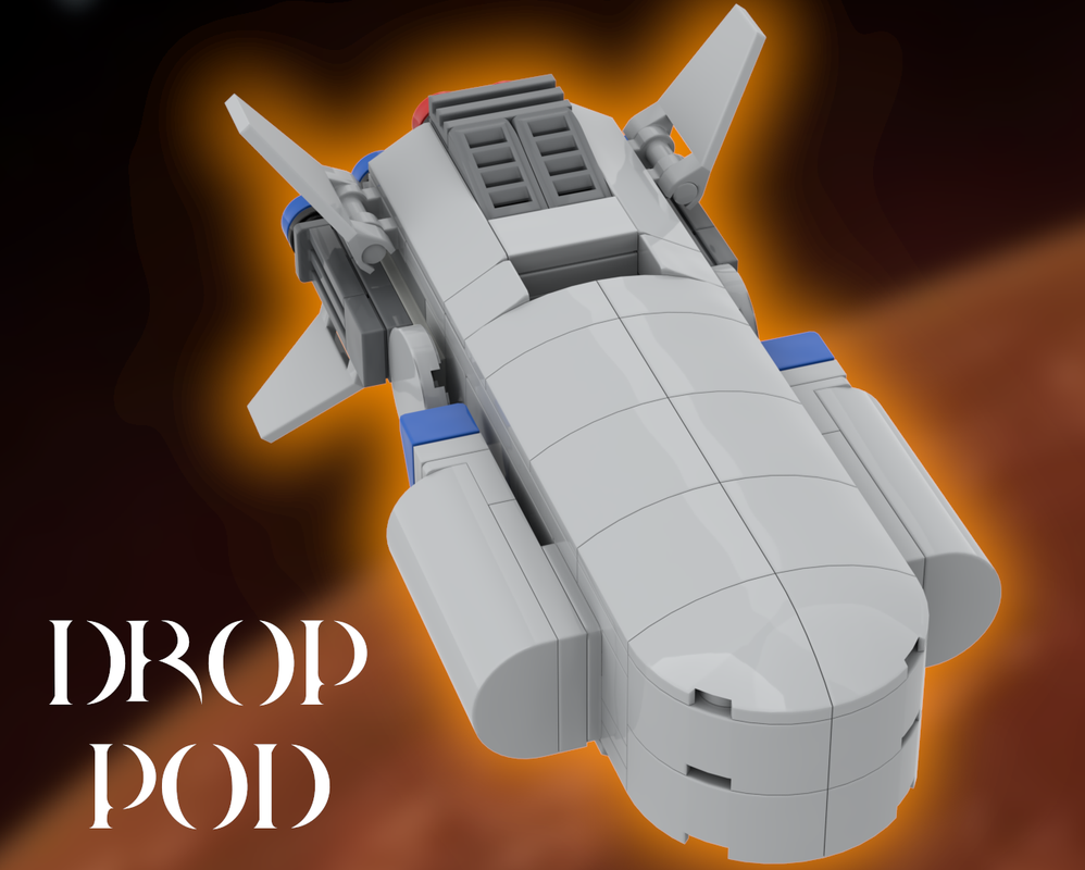 Lego Earth Marines Orbital Drop Pod (Quake II)