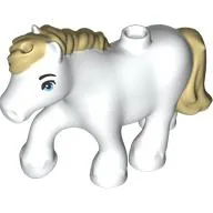 Animal, Pony with Tan Mane, Tail Pattern / White