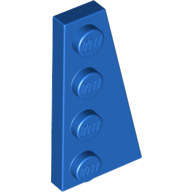 Lego Wedge Plate 4 x 2 Right / Blue