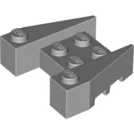 Brick Wedged 3 x 4 [Stud Notches] / Light Bluish Gray