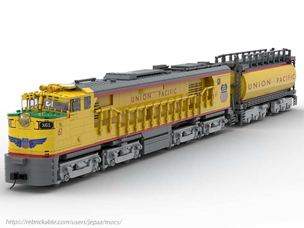 Lego Union Pacific GTEL 8500 Veranda and Fuel Tender