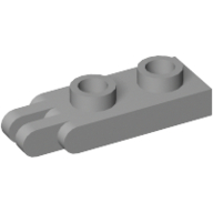 Lego Hinge Plate 1 x 2 with 2 Fingers and Hollow Studs / Light Bluish Gray