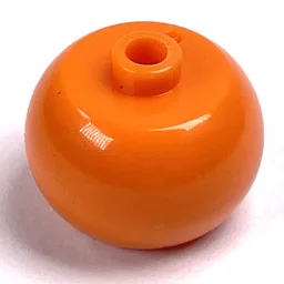 Pen Bead, Round Orb / Orange