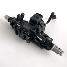 Steering Assembly with Flexible Superaxles, RC Racer / Black