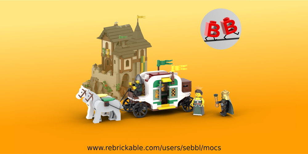 Lego Carriage to Bear Rock Fortress