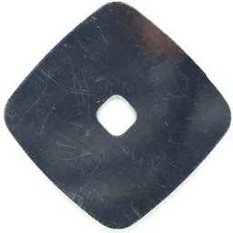 Clikits Icon Accent, Square 5 x 5 / Chrome Silver