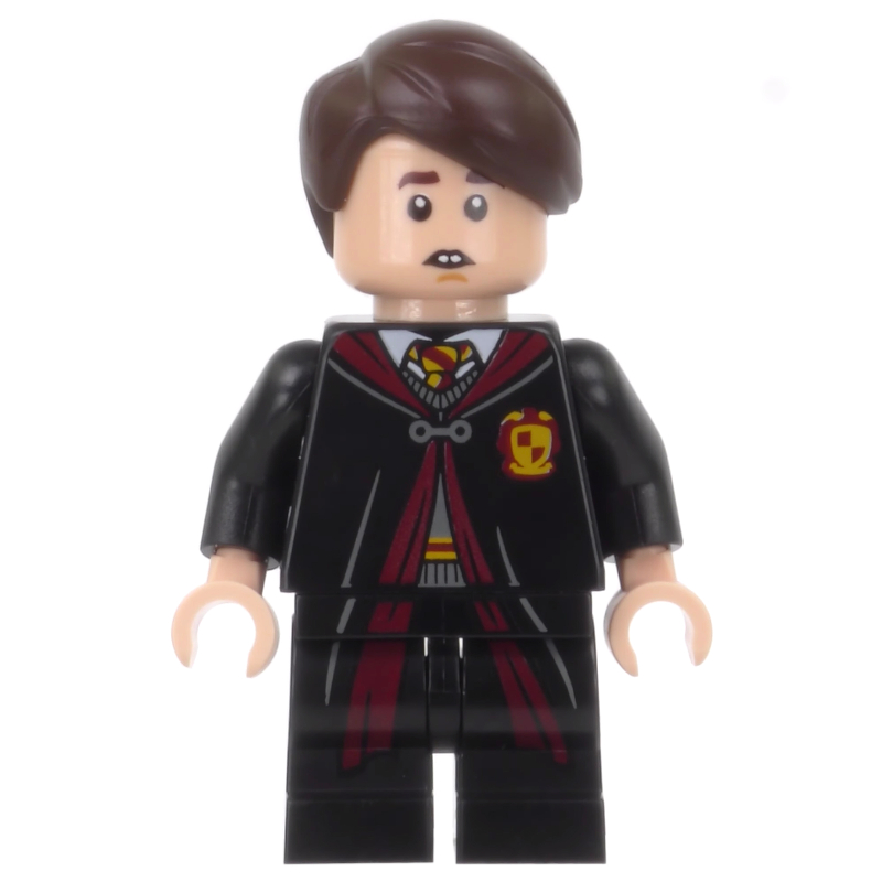 Lego Neville Longbottom, Gryffindor Robes Closed, Printed Medium Legs