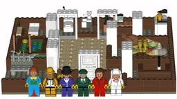 3D Lego Clue Game Board