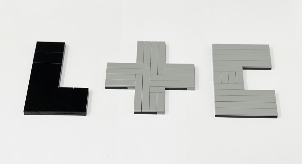Lego L + C symmetry puzzle