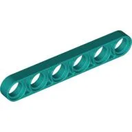 Technic Beam 1 x 6 Thin / Dark Turquoise