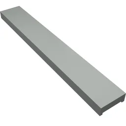 Vehicle Track, Train, Level Crossing Center Rail Cap Insert 2 x 14 x 2/3 / Light Gray