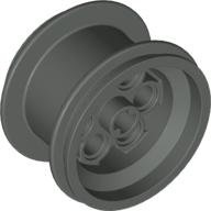 Lego Wheel 49.6 x 28 VR (36.8 x 26) with Axle Hole / Dark Gray