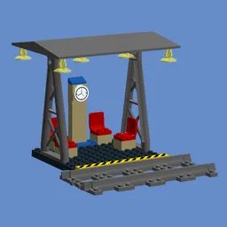 Simple Elegant Small Trackside Train Waiting Area