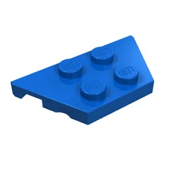 Wedge Plate 2 x 4 / Blue