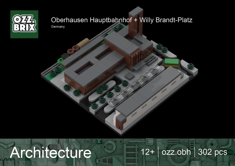 Lego Oberhausen Hauptbahnhof + Willy Brandt-Platz
